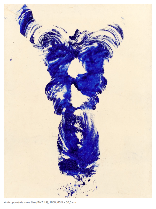 Anthropometrie  sans titre (ANT 19), 1960, 65,5 х 50,5 см, Yves Klein